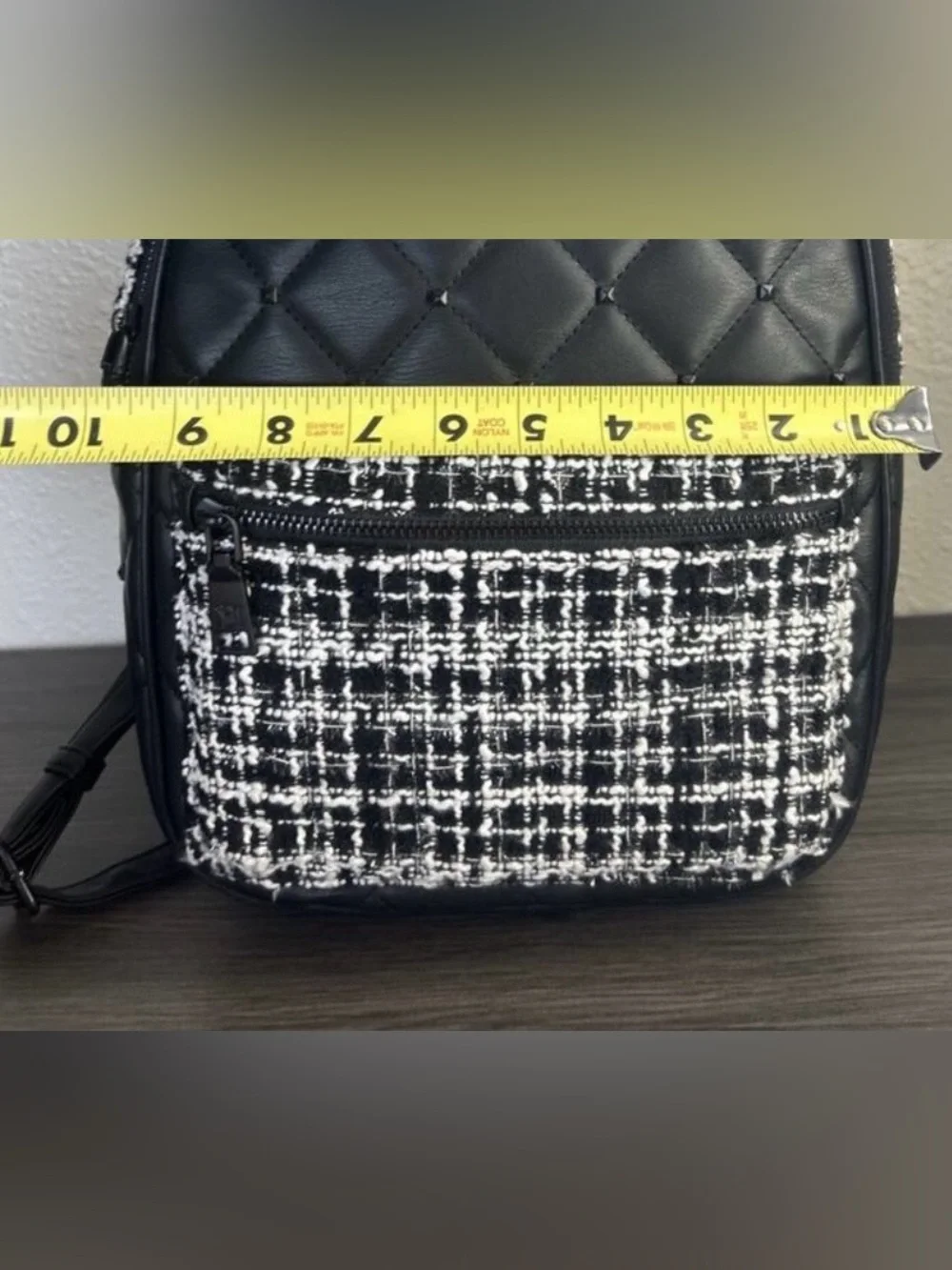 NWT - Badgley Mischka Black Diamond Quilted Backpack